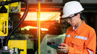 woman working in factory