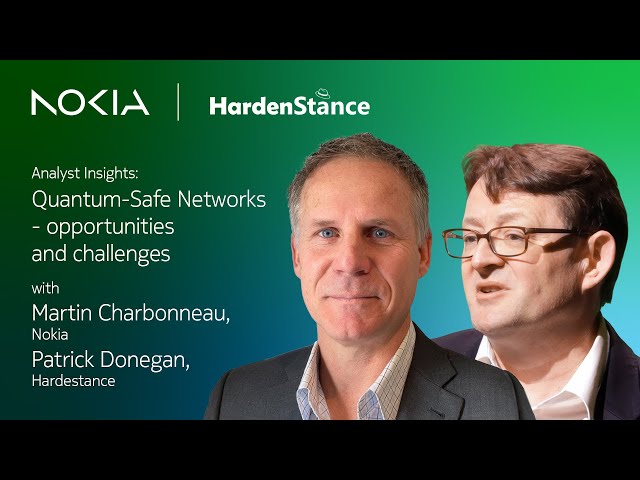 Watch Analyst Insights: Quantum-safe networks – opportunities and challenges on YouTube.